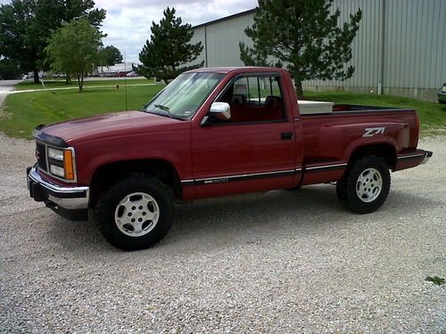 1990 gmc k1500 standard cab / sportside z71 - 4x4; sharp!!!