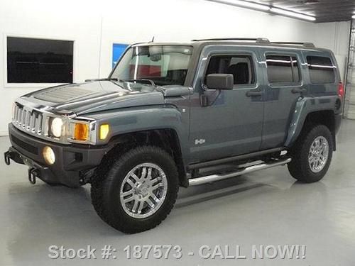 2007 hummer h3 auto 4x4 sunroof roof rack only 60k mi!! texas direct auto