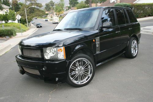 2003 land rover range rover hse sport utility 4-door 4.4l w/ scv body kit