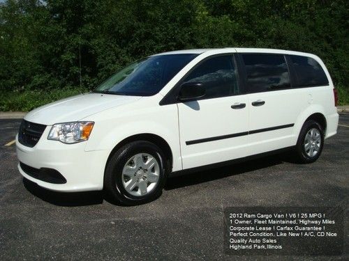 2012 dodge ram cargo van 1 owner v6 fleet maintained like new amazing deal !