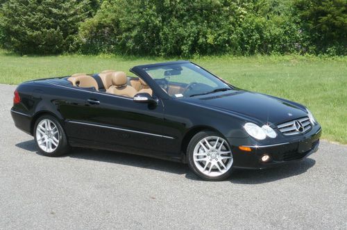 2008 mercedes clk350 convertible for sale~key-n-go~trunk closer~navigation~mint