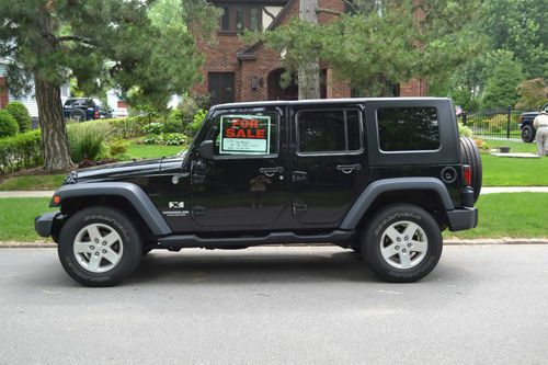 2008 black jeep wrangler 43,000 miles 4-door w/ hard top