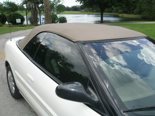 2004 CHRYSLER SEBRING CONVERTIBLE, WHITE, NEW TOP, image 2