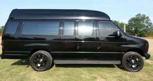 2006 ford e-250 base extended cargo conversion limo van *all black* loaded