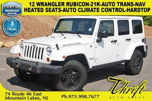 12 wrangler rubicon-21k-auto trans-nav-heated seats-auto climate control-hardtop