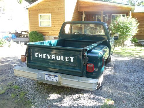 1978 stepside 2wd dark green with only 33,800 original miles