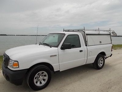 11 ford ranger xl reg cab - warranty - work topper - clean one owner florida trk