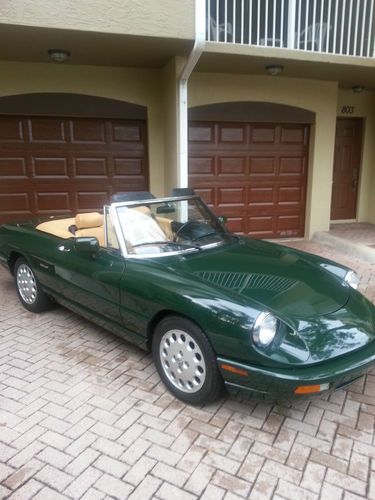 1991 alfa romeo spider veloce convertible 2-door 2.0l outstanding condition