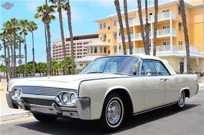 '61 continental convertible, restored, leather, cold a/c, superb