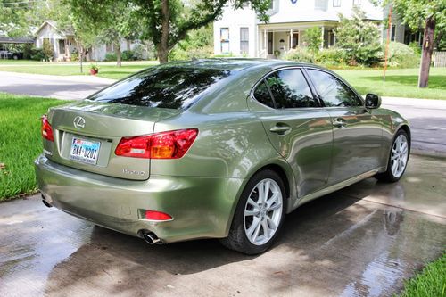 Super clean, 2-owner 2007 lexus is250 desert sage metallic