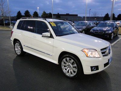 Glk350 awd! premium i &amp; ii! great condition, white/black.