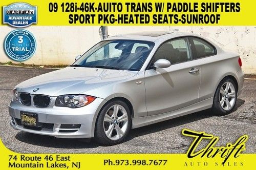 09 128i-46k-auito trans w/ paddle shifters-sport pkg-heated seats-sunroof