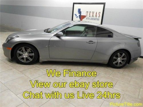 05 g35 coupe auto leather sunroof heated seats finance texas