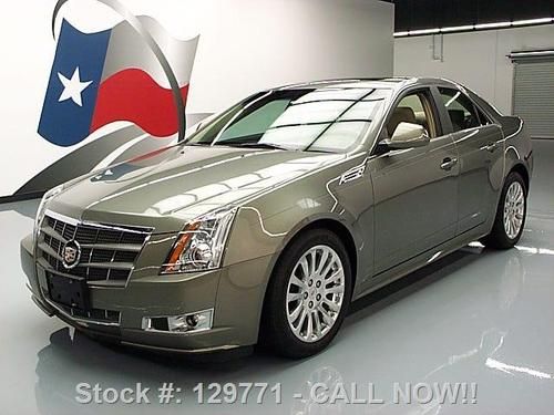 2010 cadillac cts premium sedan pano sunroof nav 14k mi texas direct auto