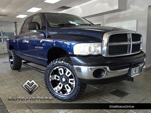 2003 dodge ram 1500 quad cab slt 4wd lift kit wheels side steps low miles 2~own