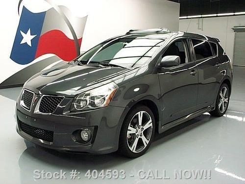 2009 pontiac vibe gt 5 spd sunroof leather 18's 49k mi texas direct auto