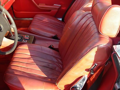 1979 mercedes benz 450 SL convertibile white / red, image 8