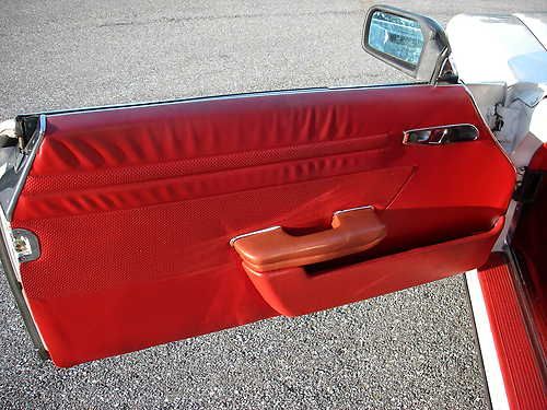 1979 mercedes benz 450 SL convertibile white / red, image 9