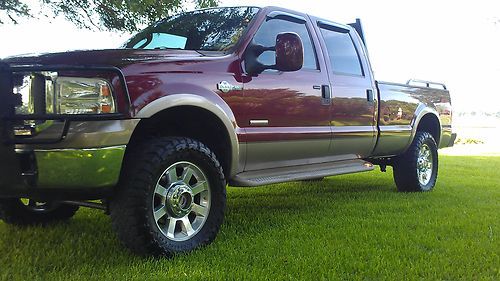 Super duty king ranch f350 f-350 lariat crew cab 4x4 fx4 powerstroke diesel nice