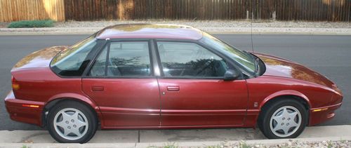 1994 saturn sl2 base sedan 4-door 1.9l, burgandy - manual transmission