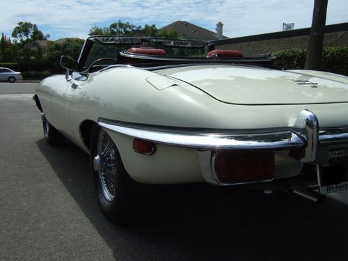 1969 Jaguar E-Type XKE Roadster 48k Miles Hard Top, California Black Plate Car, image 15