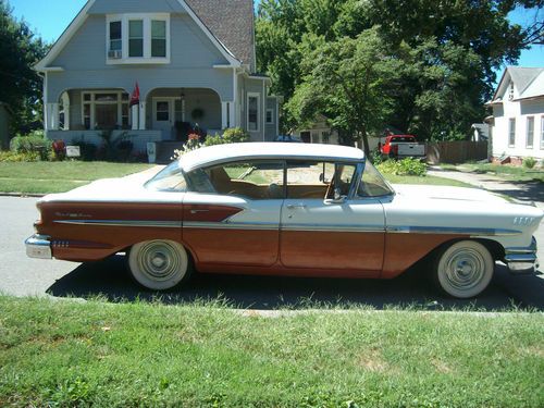 1958 58 Chevy Chevrolet Belair Bel Air 4 Door Hardtop Hard Top, image 7