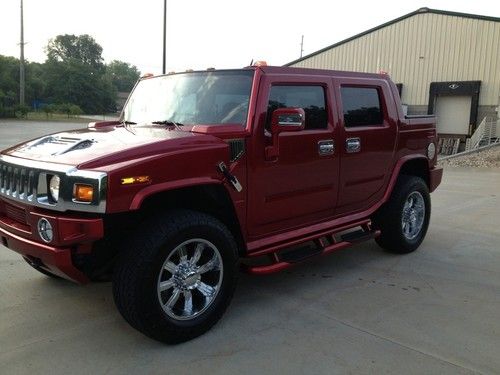 2006 hummer h2 sut candy red! custom interior big screen tv! tailgate party!