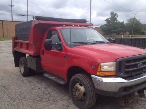 2000 ford f-450 4x4 dump truck with triton v-10