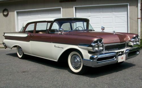 1957 mercury monterey california rust free 2-door sedan rare 3speed manual 41k