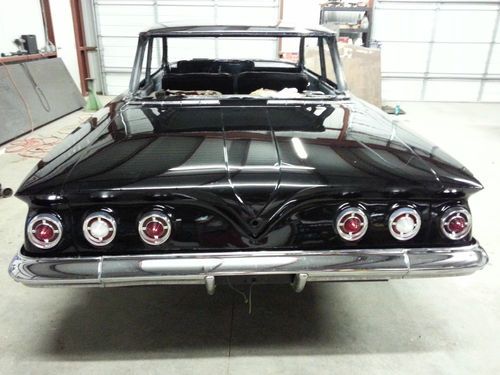 1961 impala 2 door sedan, black, big block