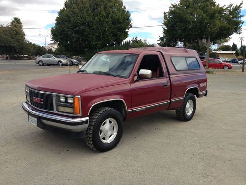 1989 gmc sierra shortbed 4x4 pickup 1 owner 91 pictures &amp; a hd video no reserve