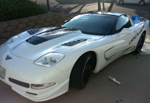 C5 corvette highly custom trade manual coupe white rare 1997 show car