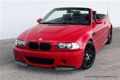2003 bmw m3 convertible smg auto manual red csl loaded 01 02 04 05 06 m 330 328i
