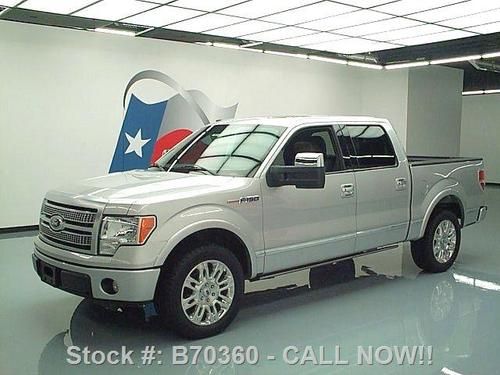 2010 ford f150 platinum crew sunroof nav pwr steps 59k texas direct auto