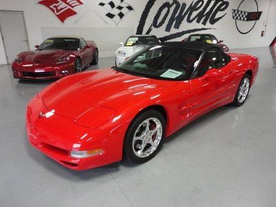 2002 corvette convertible automatic torch red nice!