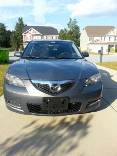 Sleek &amp; beautiful 2008 mazda 3i sport sedan, galaxy gray mica
