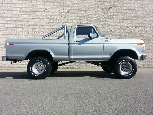 1978 f-150 4x4 ranger short bed rebuilt 351 v8, 1k miles 4-speed runs great 4wd