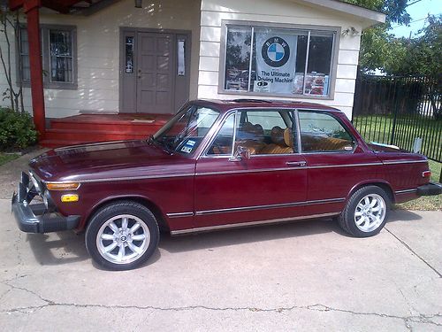 1976  BMW 2002 Malaga Red, new bucksin leather interior, all new, image 4