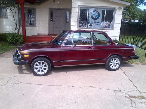 1976  BMW 2002 Malaga Red, new bucksin leather interior, all new, image 7