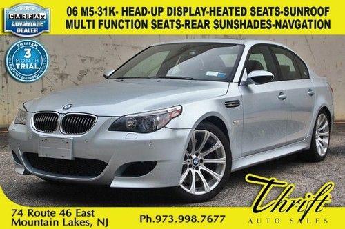 06 m5-31k- head-up display- multi-function seats-rear sunshades-nav-sunroof