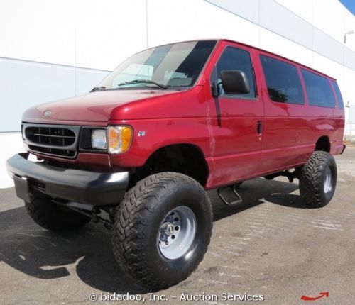 Ford f350 econoline recreational off-road cargo van extended body 4x4 lift kit