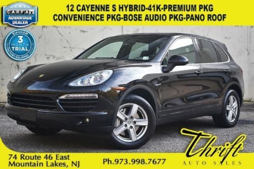 12 cayenne s hybrid-41k-premium pkg-convenience pkg-bose audio pkg-pano roof