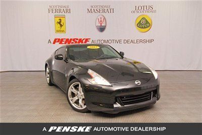 2012 nissan 370z touring with forged sport wheels~htd seats~black/black~az