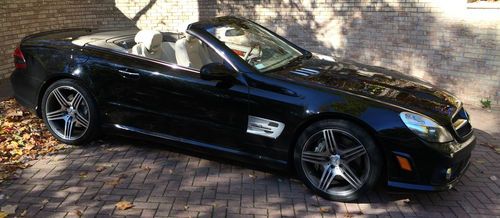 2009 mercedes-benz sl63 amg convertible 2-door 6.3l