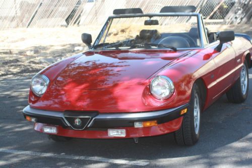 1986 alfa romeo spider graduate convertible 2-door 2.0l