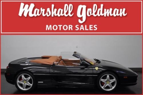 1999 ferrari f355 spider fiorano #89/100 black metallic natural only 12000 miles