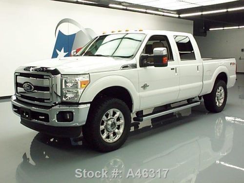 2011 ford f-250 lariat crew 4x4 diesel fx4 off-road 57k texas direct auto