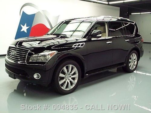 2011 infiniti qx56 4x4 theater sunroof nav dvd 22&#039;s 22k texas direct auto