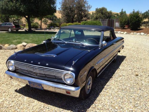 Buy used 1963 Ford Falcon, convertible, black exterior and interior ...