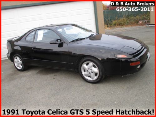 Rare rust-free classic 1991 toyota celica gts 5 speed w/all maintenance records!